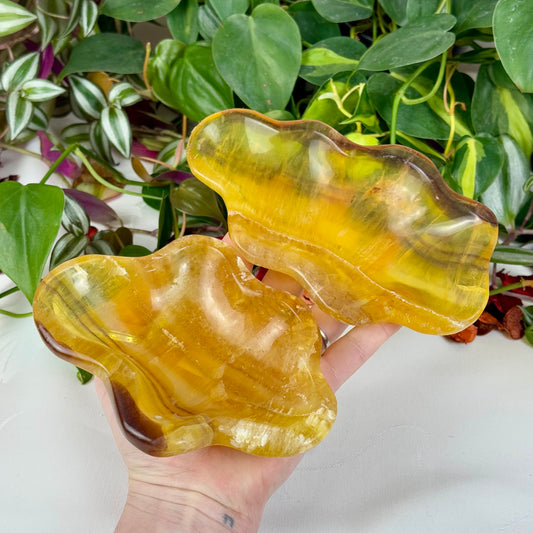 Imperfect Yellow Fluorite Dish