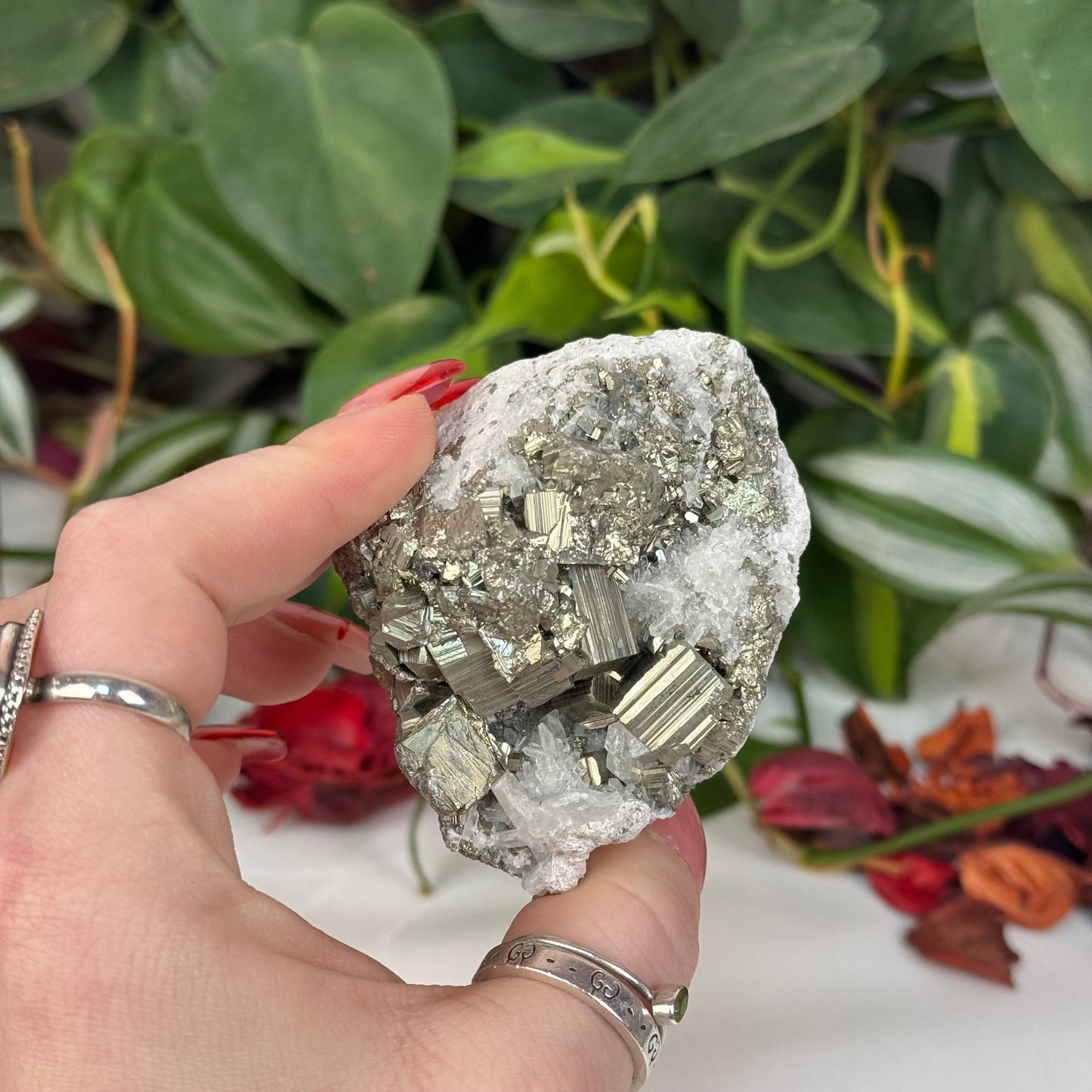 Pyrite In Quartz Specimen