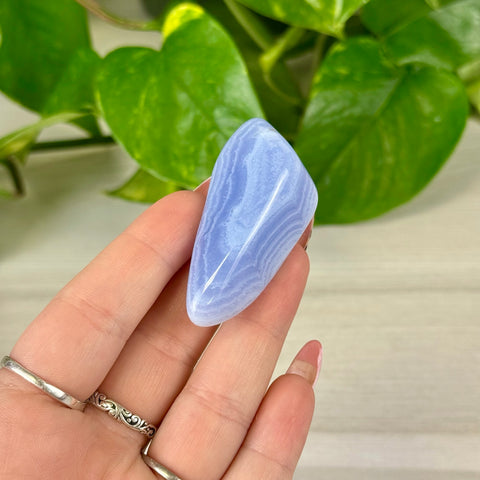 Blue Lace Agate Tumble 33 - AAA 7 - Kenna's Crystals from TikTok