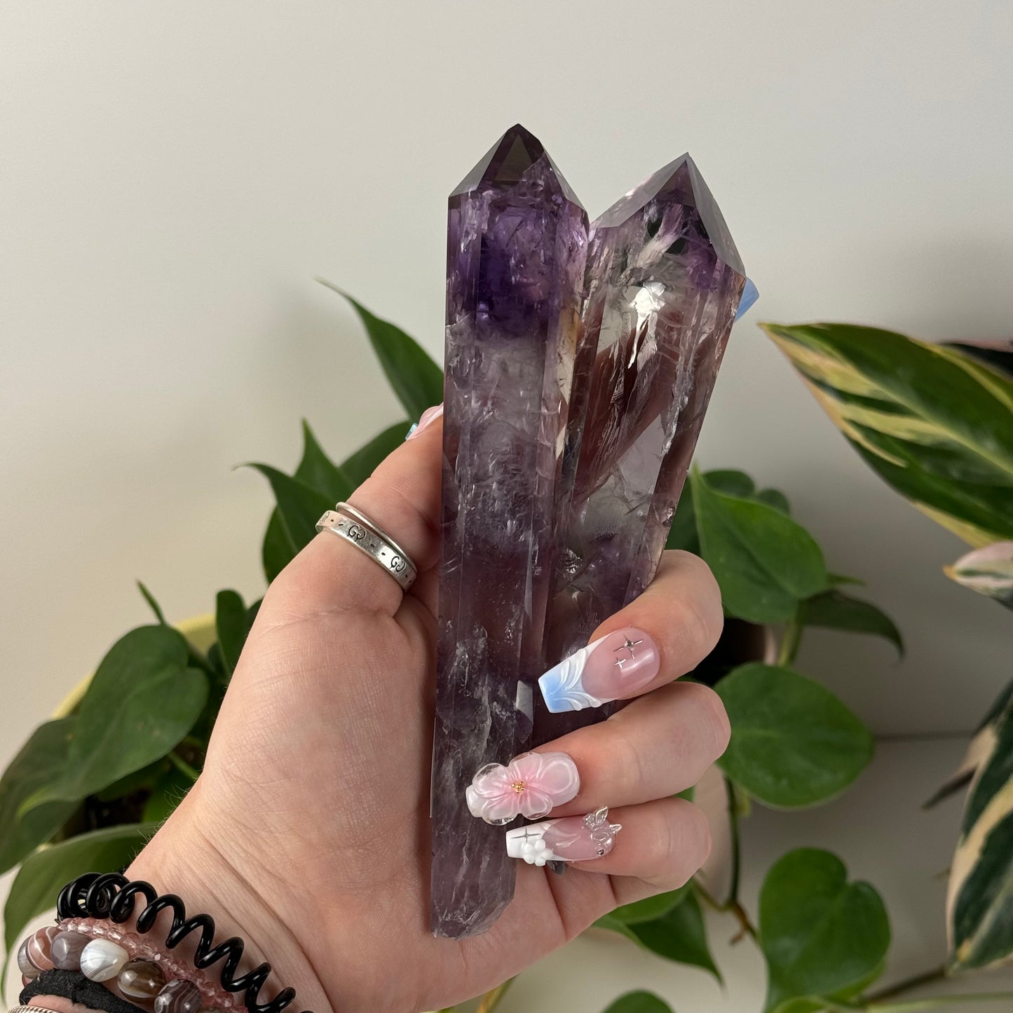 Smoky Amethyst Wand