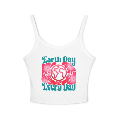 "Earth Day Every Day" Spaghetti Strap Tank Top