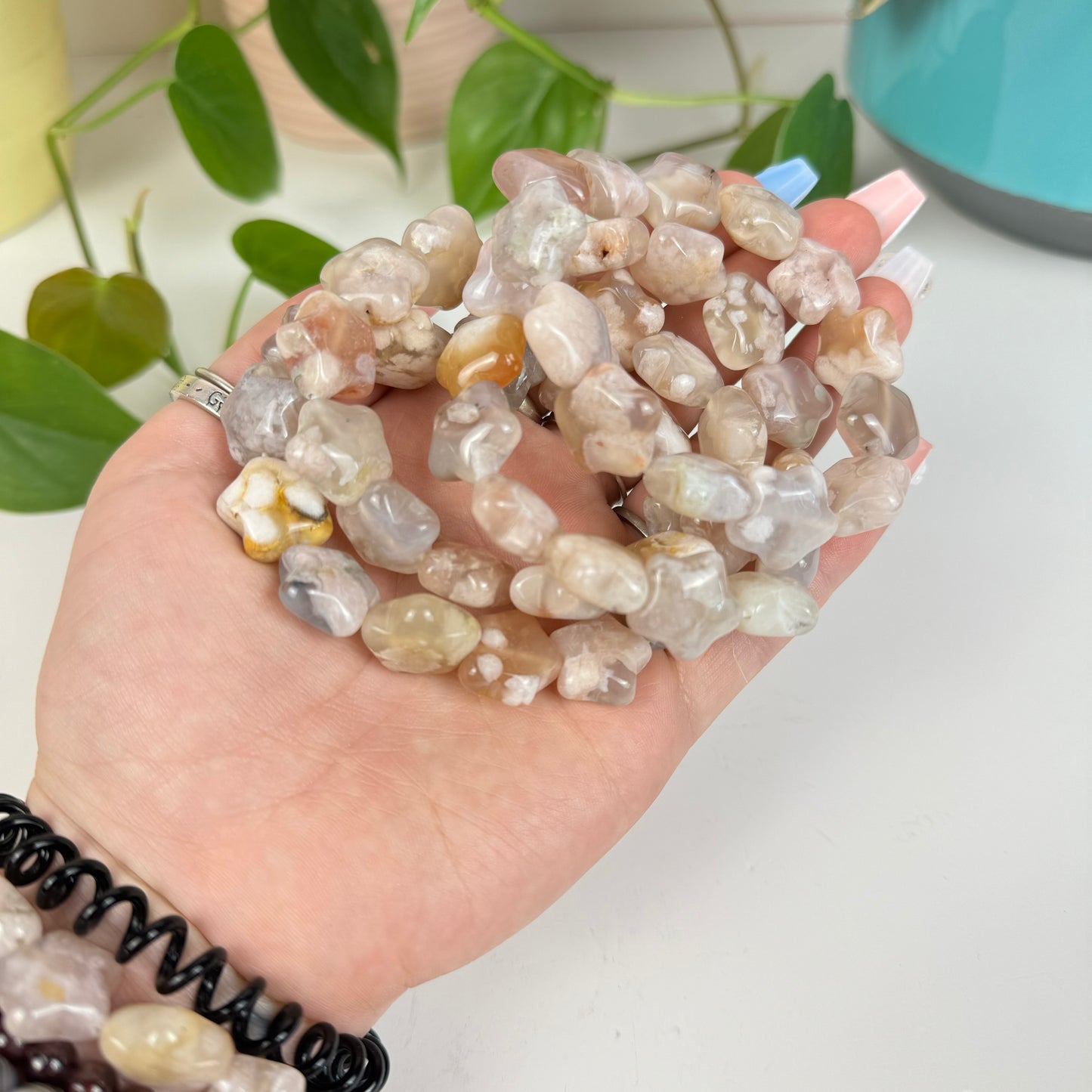 Flower Agate Star Bracelet