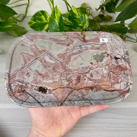 Painting Stone Jasper Decorative Plate