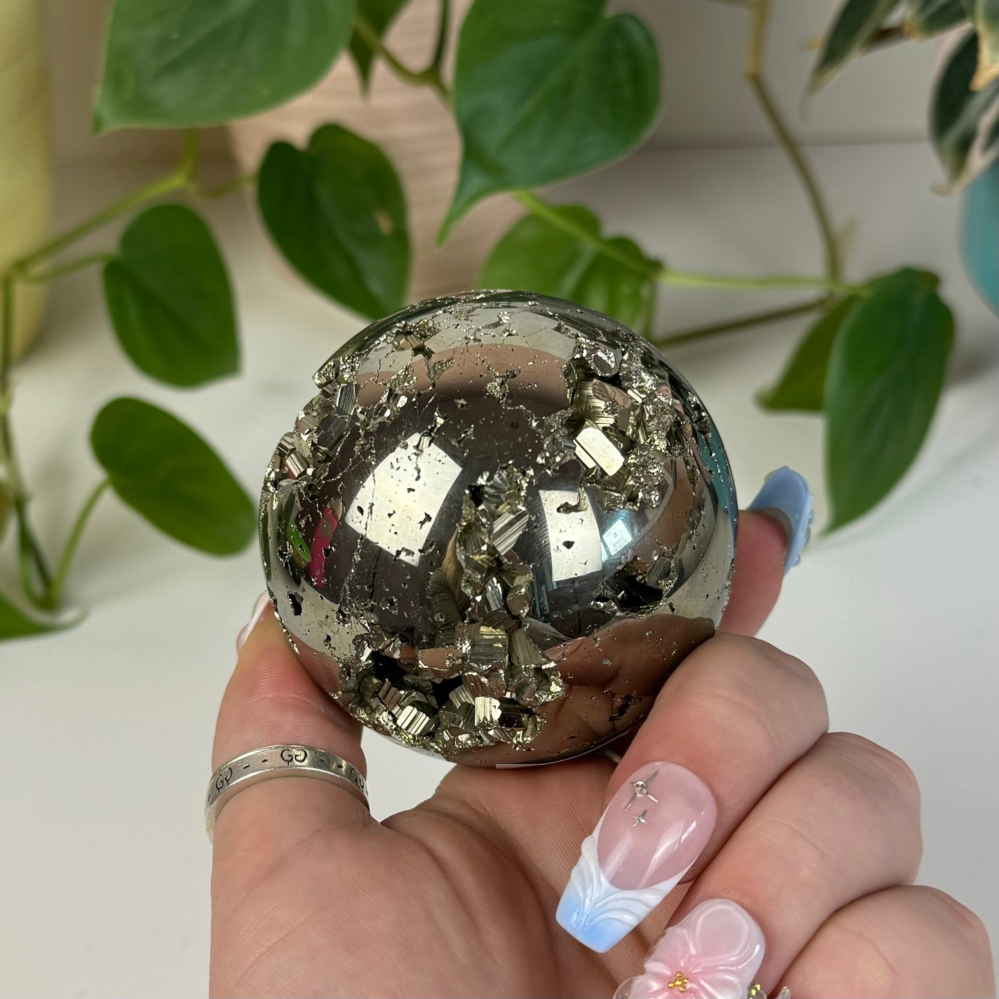 Cubic Pyrite Sphere - C