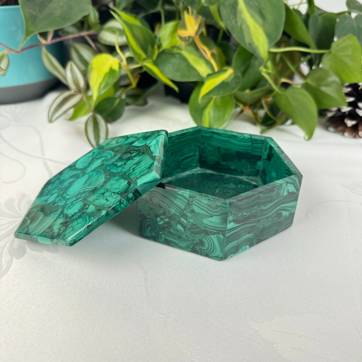 Malachite Jewelry Box