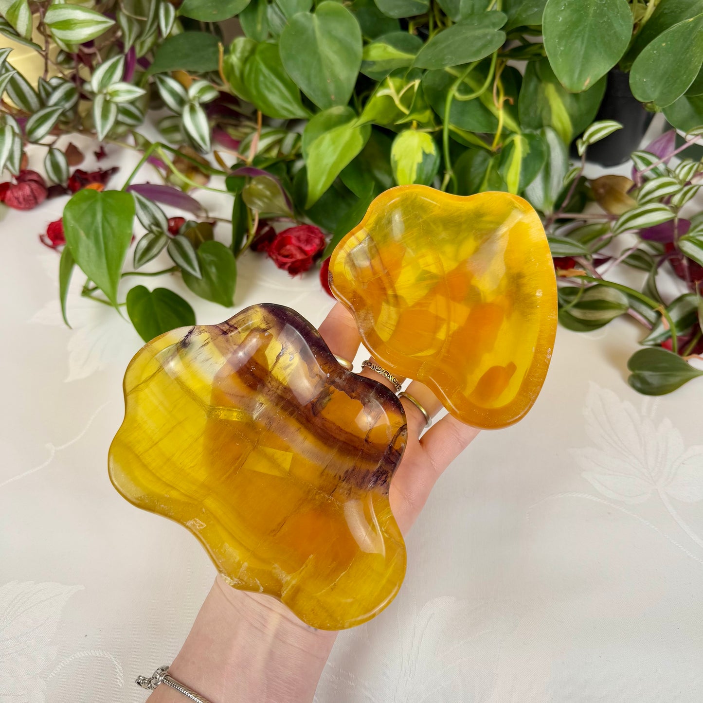 Yellow Fluorite Dish