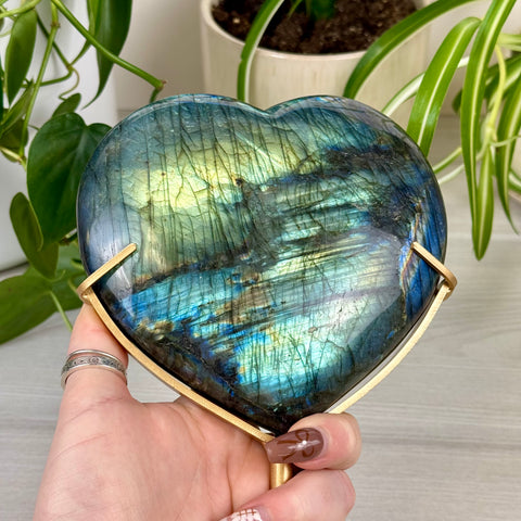 Labradorite Love Heart
