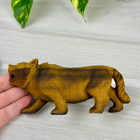 Extremely Detailed Tiger's Eye Carving - Alexander