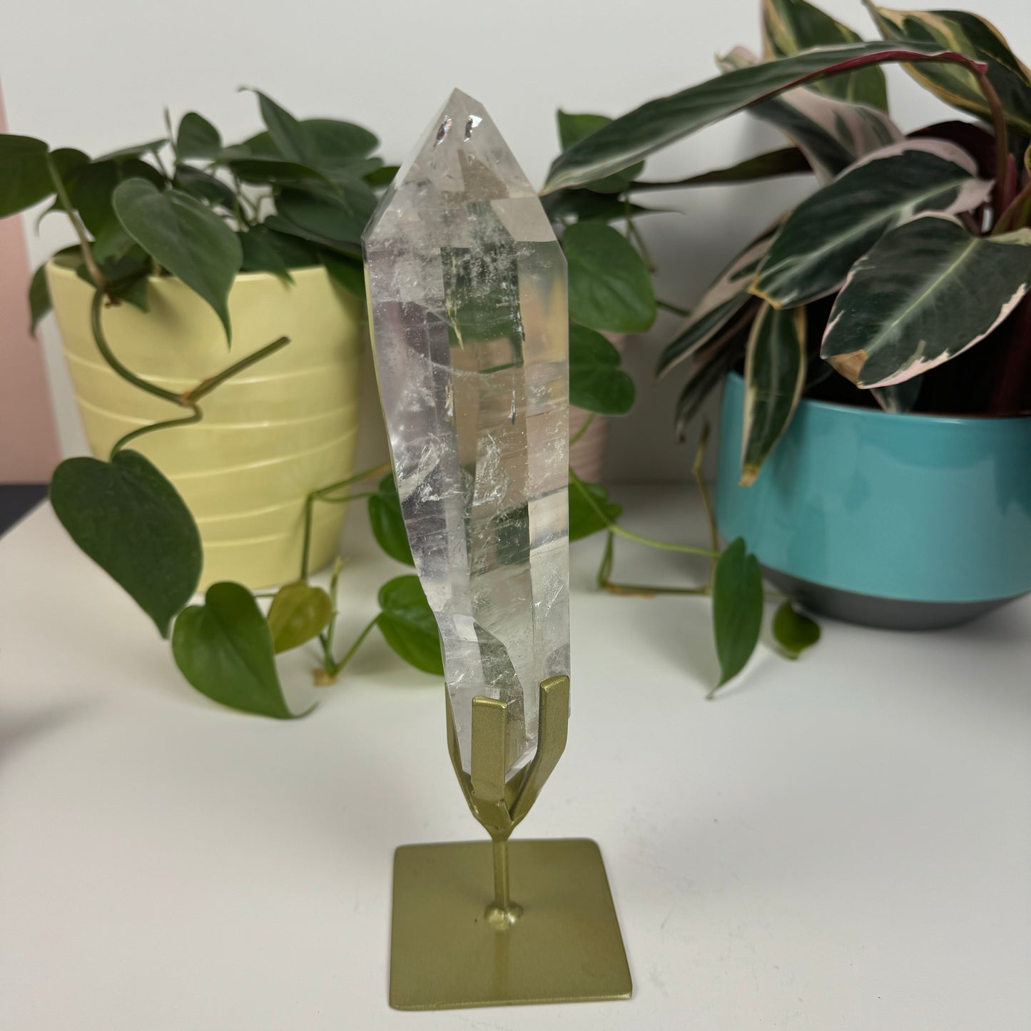 Incredible Lemurian Quartz (W/ Custom Stand) - U