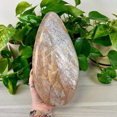 Peach Moonstone Free Form 322 1 - Kenna's Crystals from TikTok