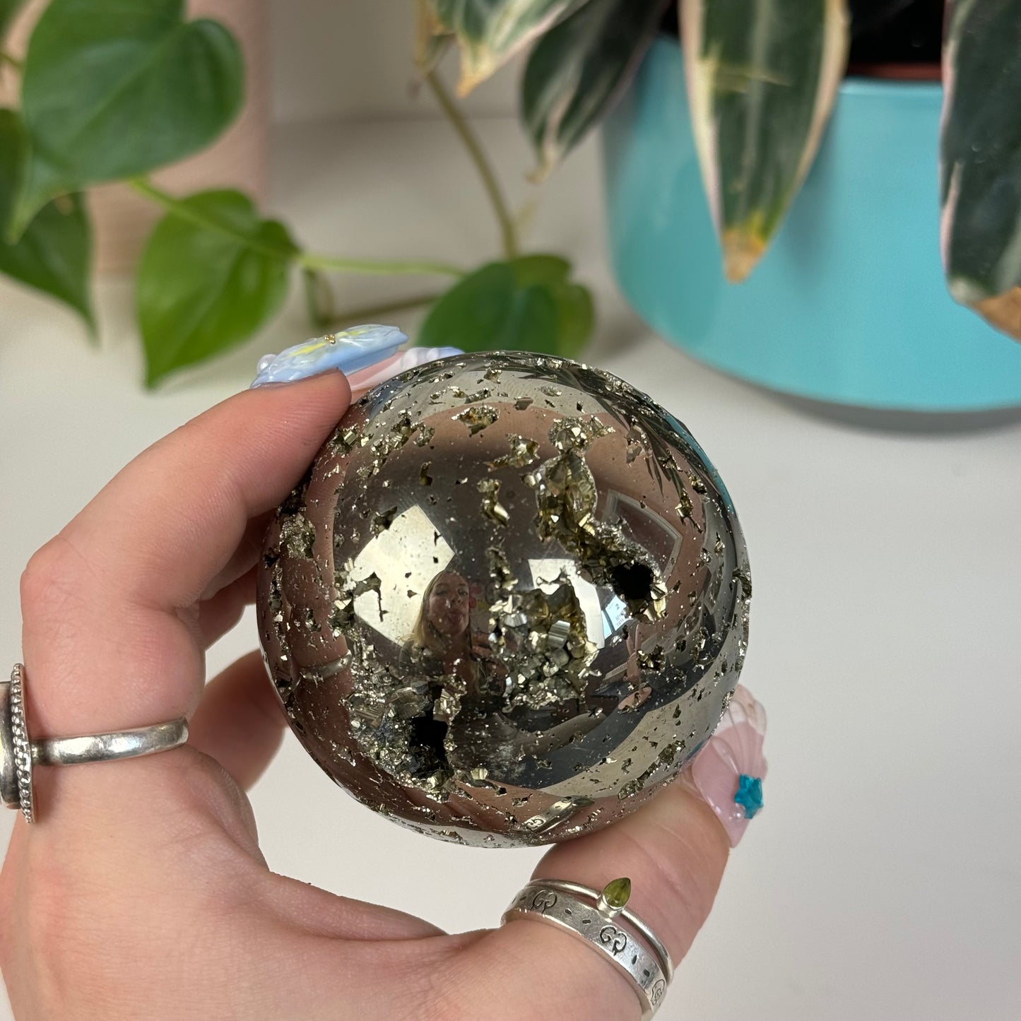 Cubic Pyrite Sphere - I