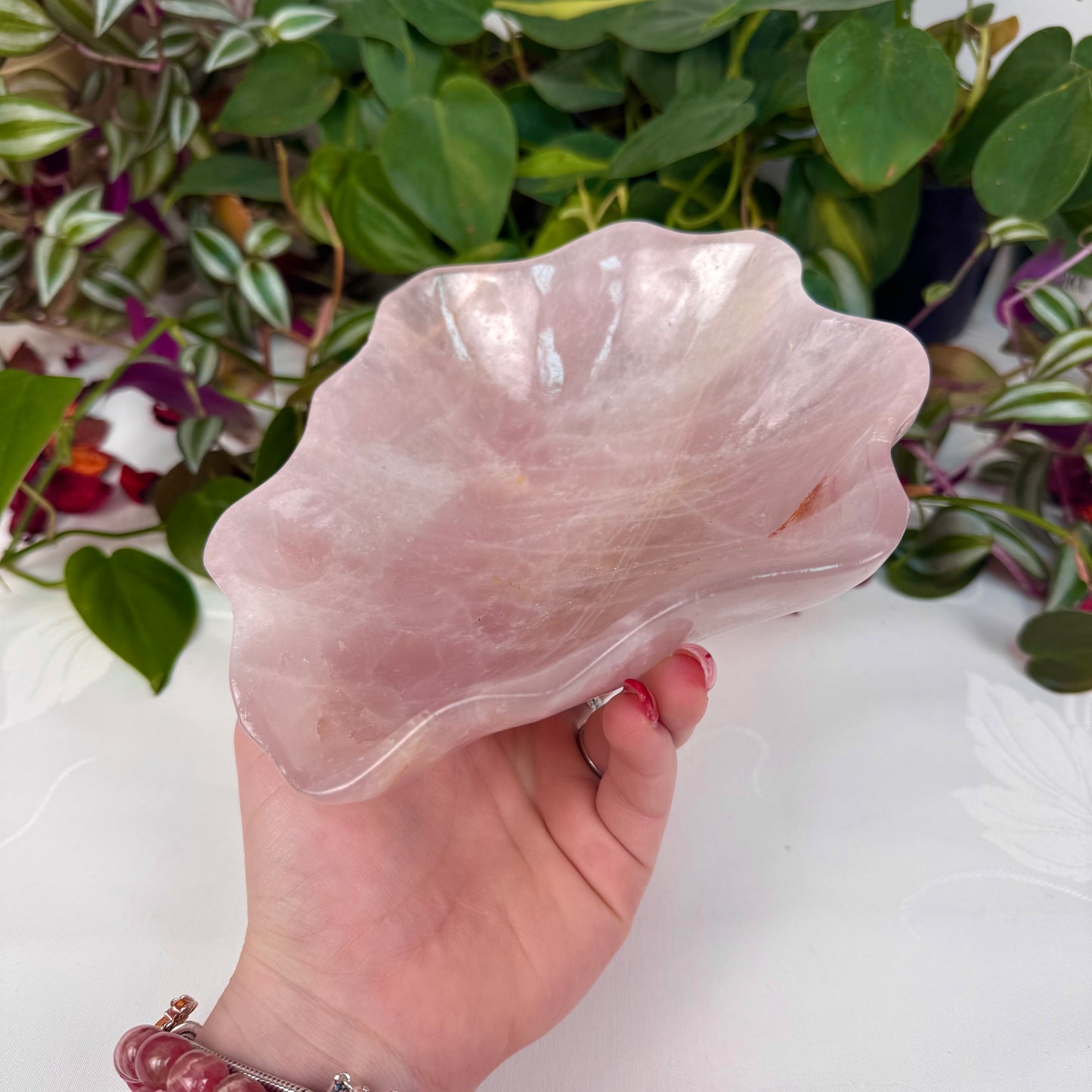 XL Rose Quartz Dish