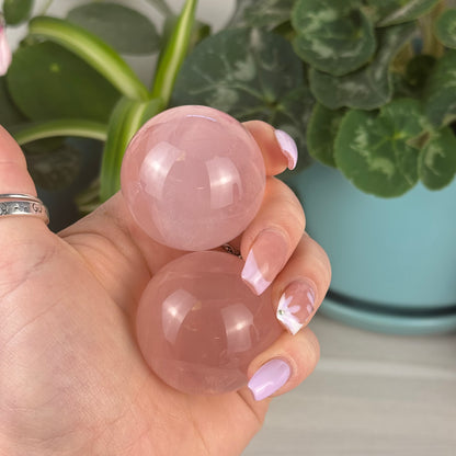 Star Rose Quartz Sphere