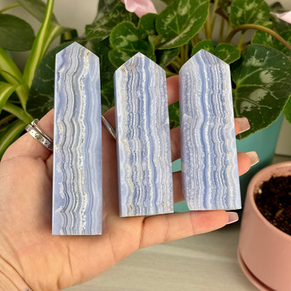 Blue Lace Agate Tower