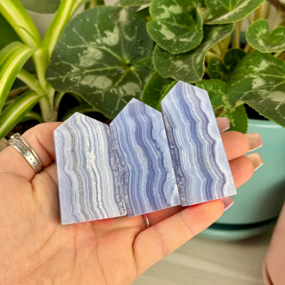 Imperfect Blue Lace Agate Tower