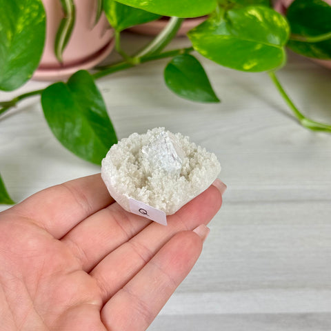 Sparkling White Chalcedony With Apophyllite