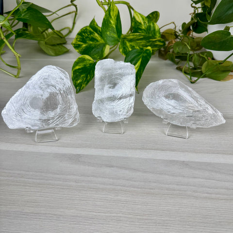 Fingerprint Selenite Slab