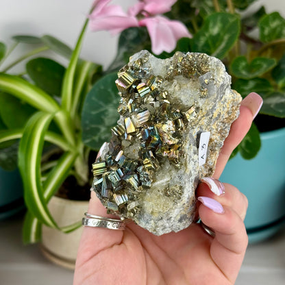 Iridescent Pyrite Specimen