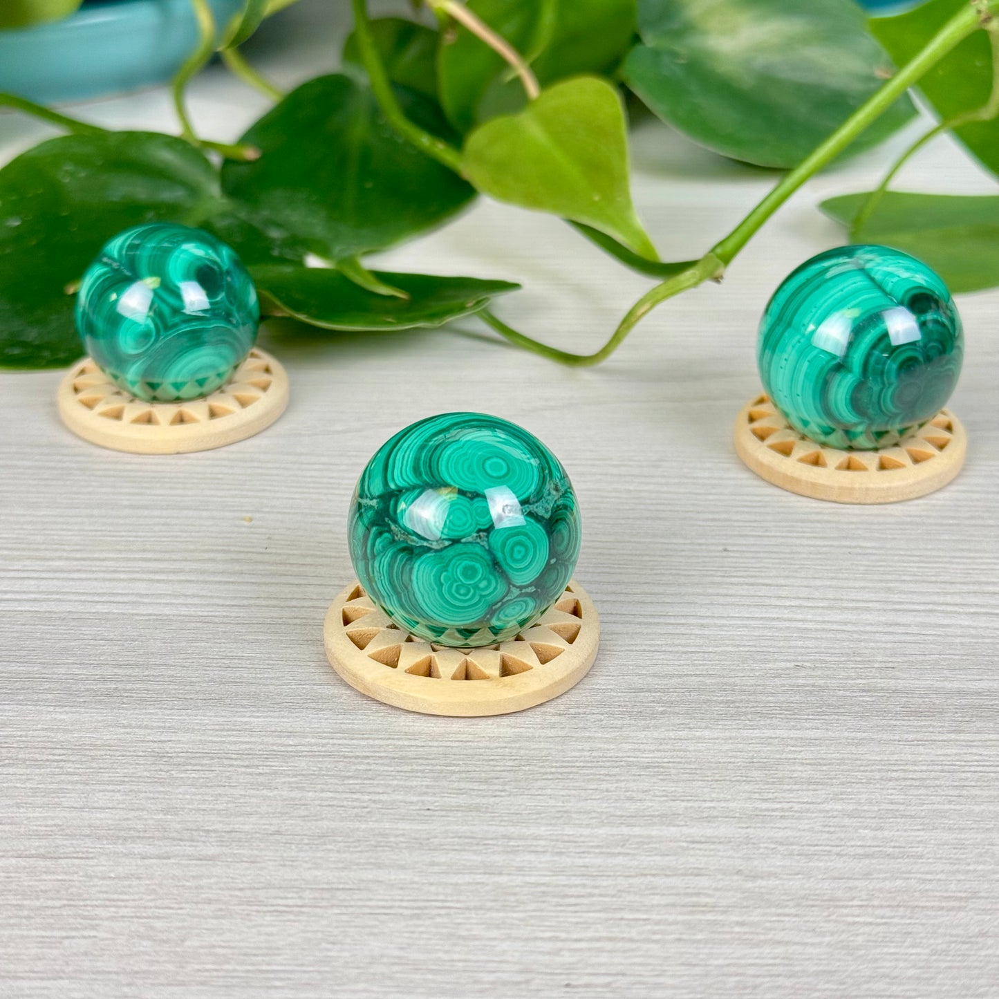 Mini Malachite Sphere