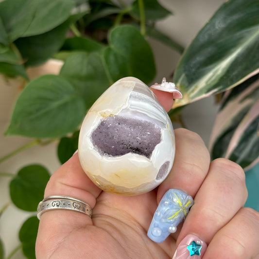 Druzy Agate Egg - G2