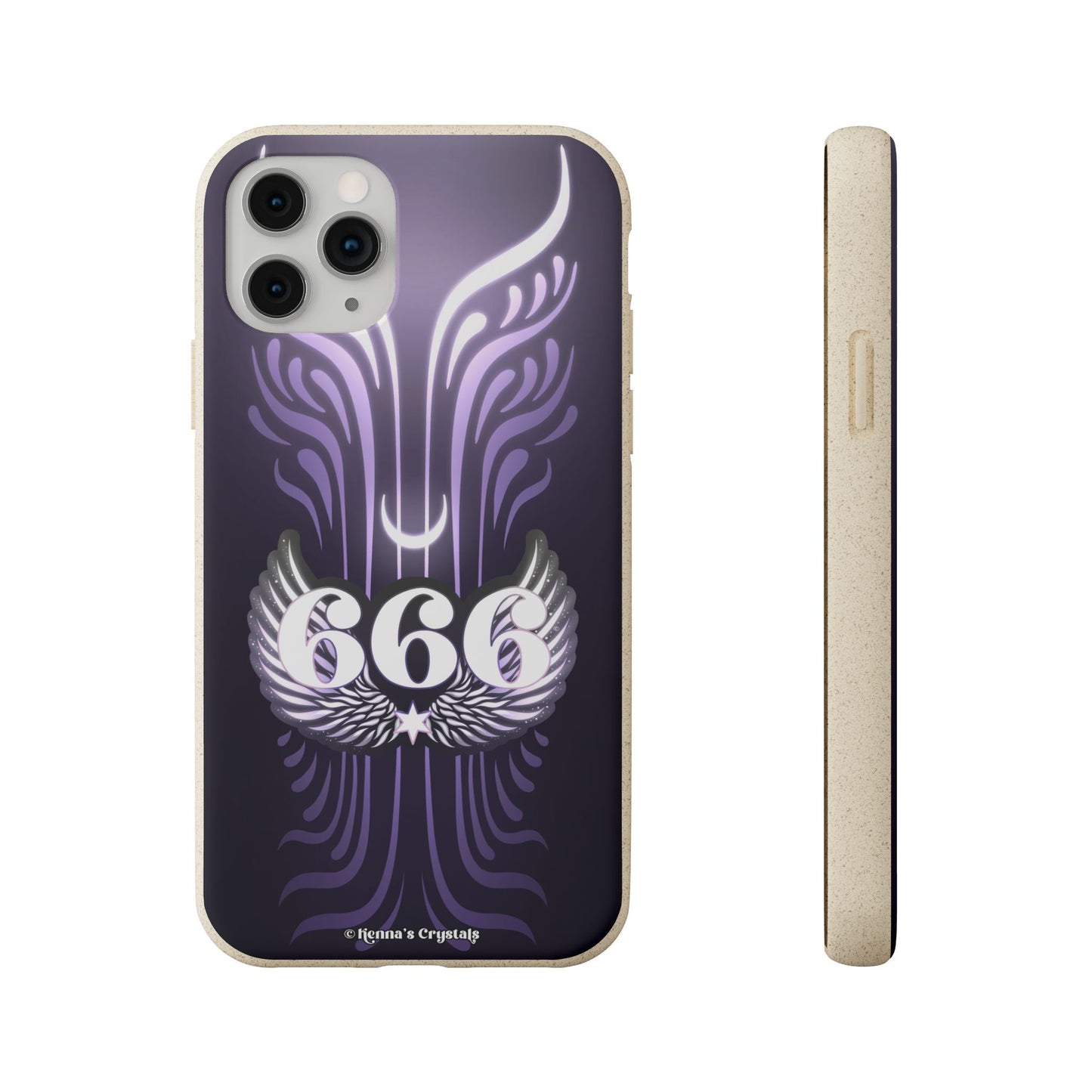 "666" Angel Number Biodegradable Phone Case