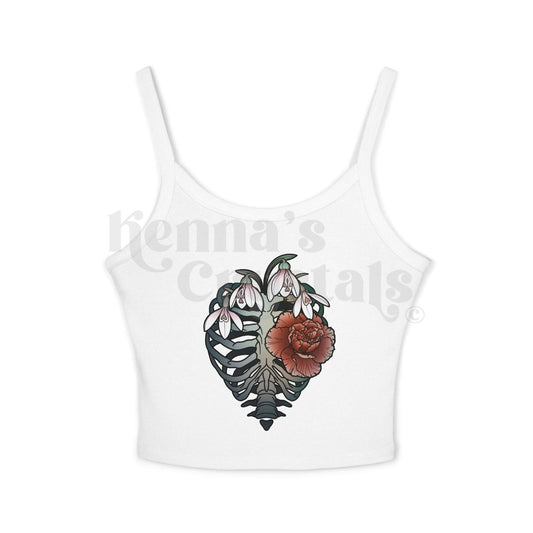 "January Blossoms" Spaghetti Strap Tank Top