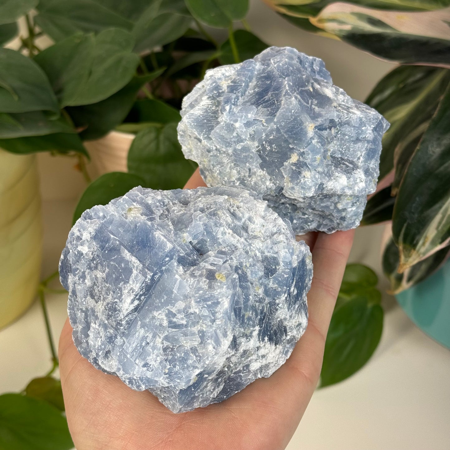 Raw Blue Calcite