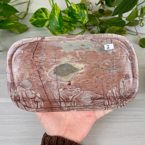 Painting Stone Jasper Decorative Plate