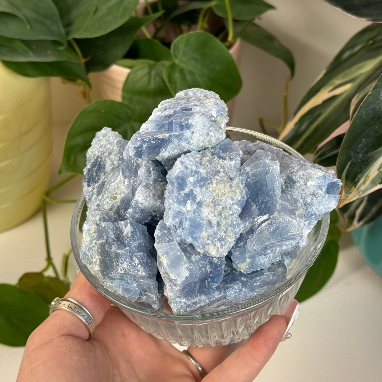 Raw Blue Calcite