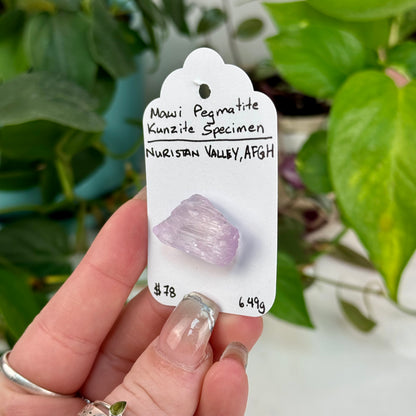 Mawi Pegmatite Kunzite Specimen