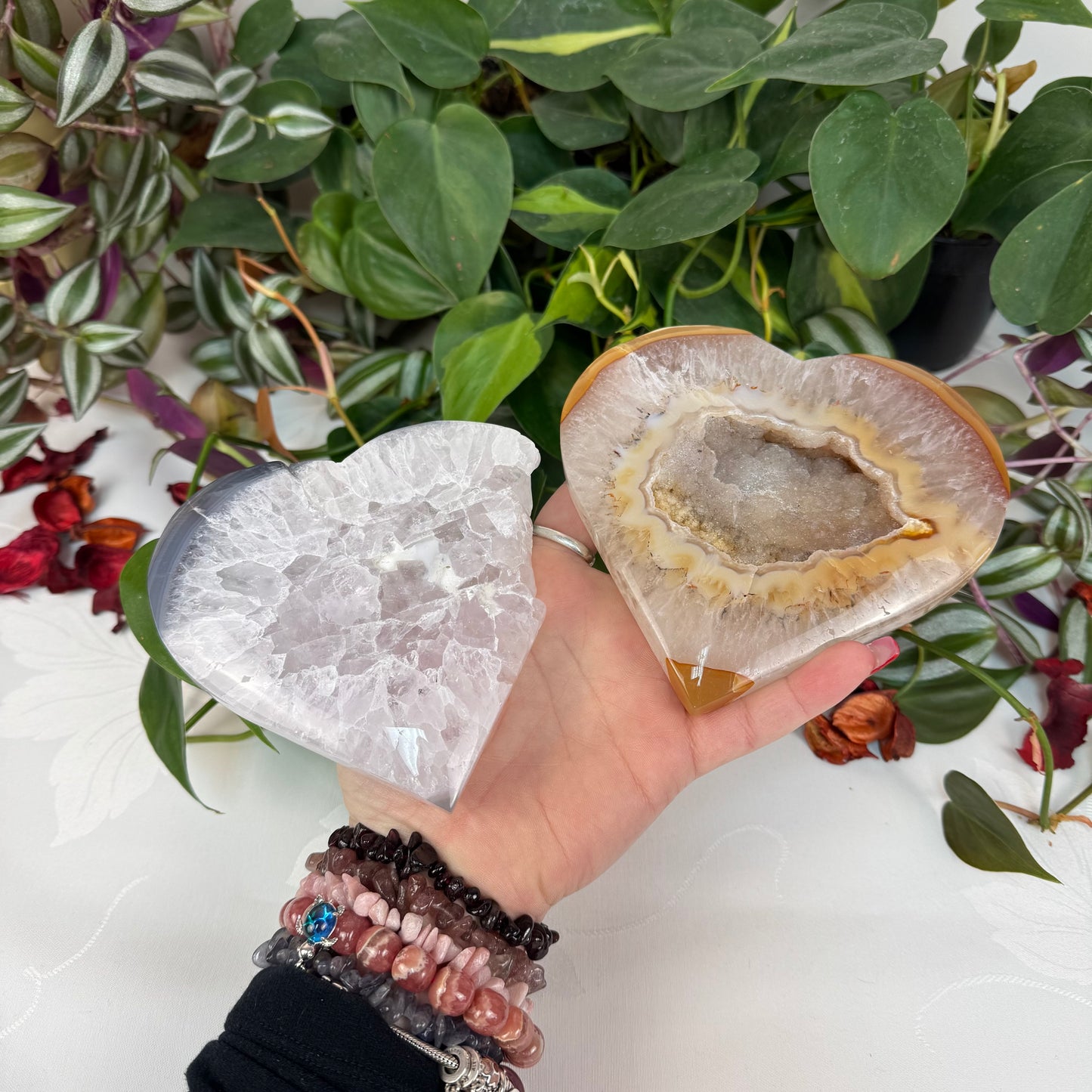 Imperfect Druzy Agate Love Heart