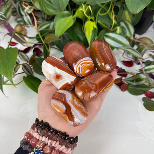 Carnelian Palm Stone