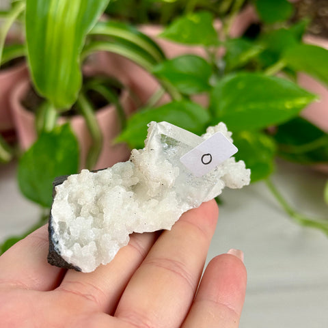 Sparkling White Chalcedony With Apophyllite