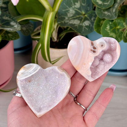 Chroma Druzy Agate Heart