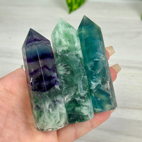 Feather Fluorite Tower