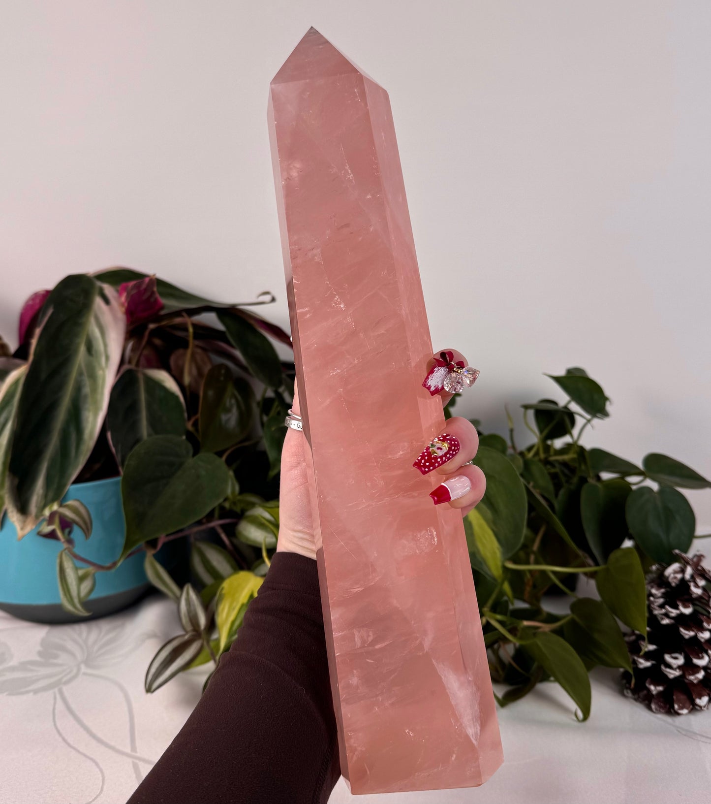 XL Rose Quartz Tower