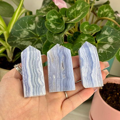 Blue Lace Agate Tower