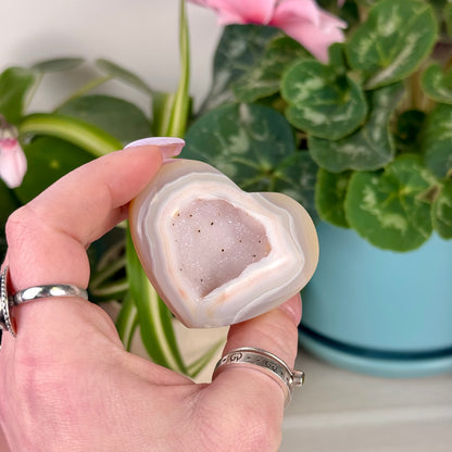 Chroma Druzy Agate Heart