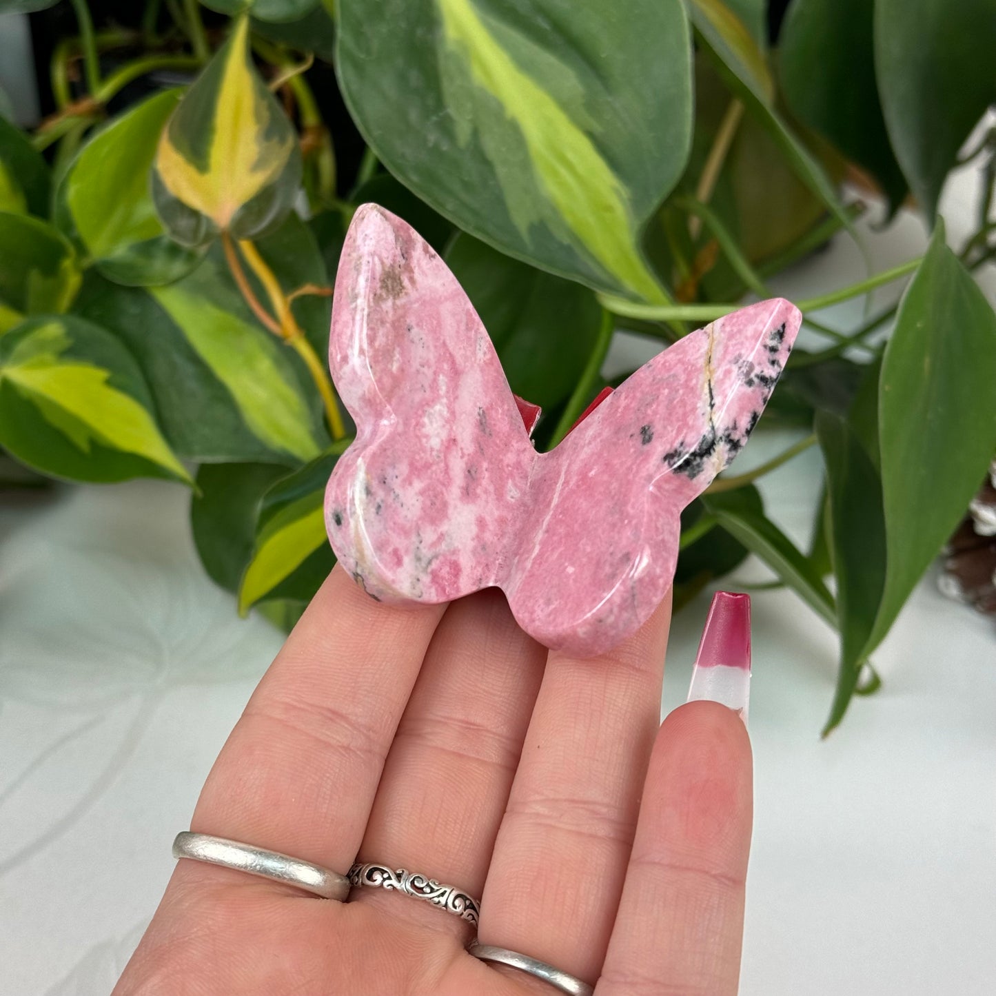 Rhodonite 3D Butterfly