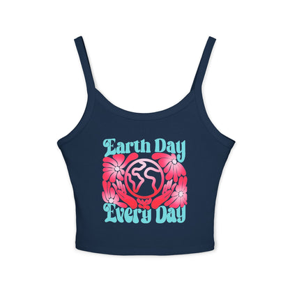 "Earth Day Every Day" Spaghetti Strap Tank Top