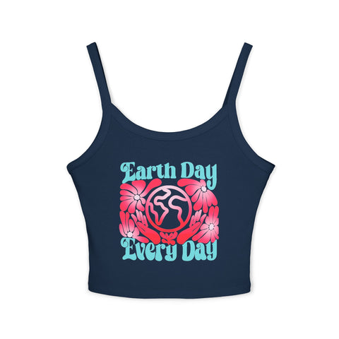 "Earth Day Every Day" Spaghetti Strap Tank Top