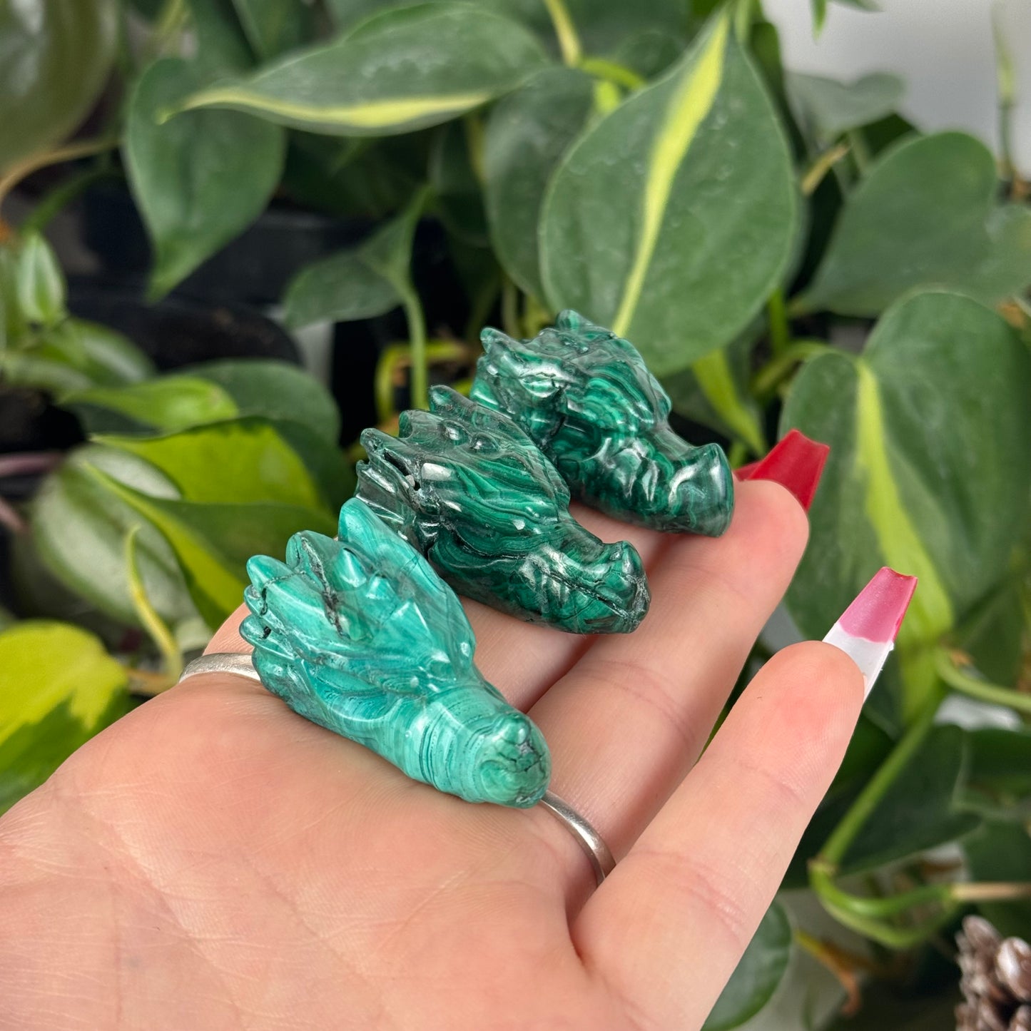 Malachite Dragon Head