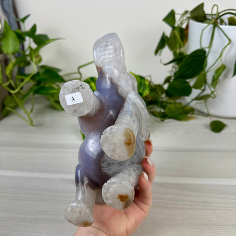 Statement Druzy Agate Elephant - Annabel