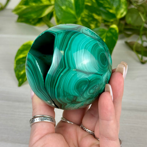 Opulent Malachite Sphere