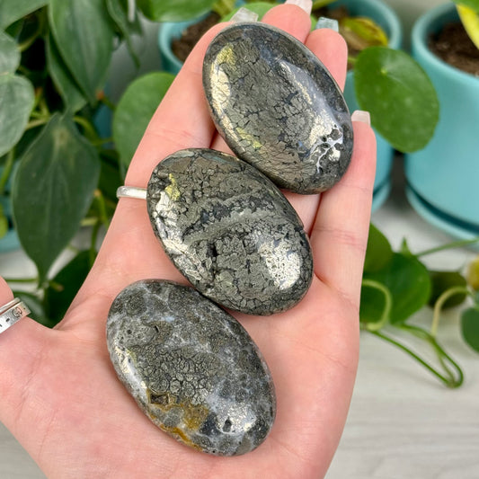 Marcasite Palm Stone