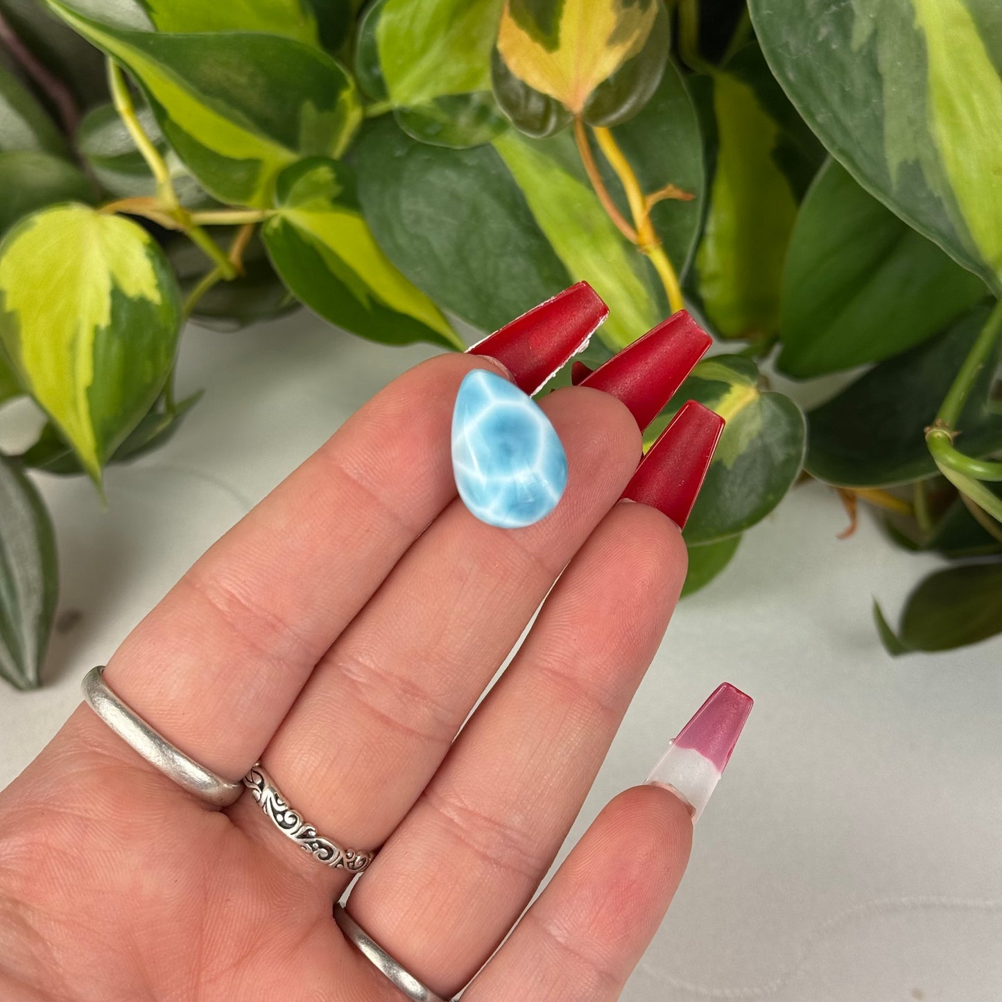 Mini Larimar Teardrop