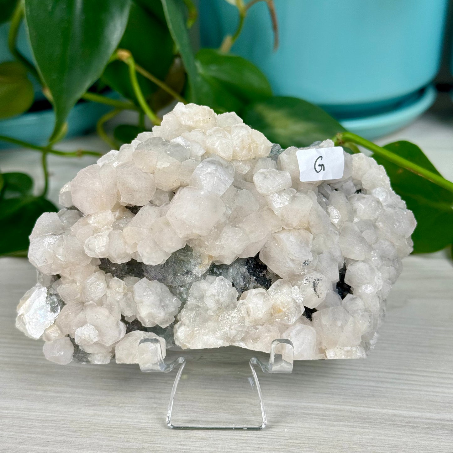 Pink Mangano Calcite and Pyrite on Green Fluorite