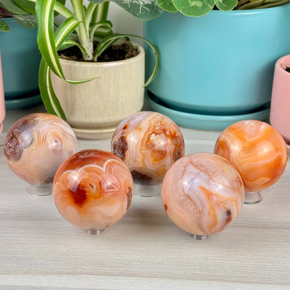 Pink Carnelian Sphere