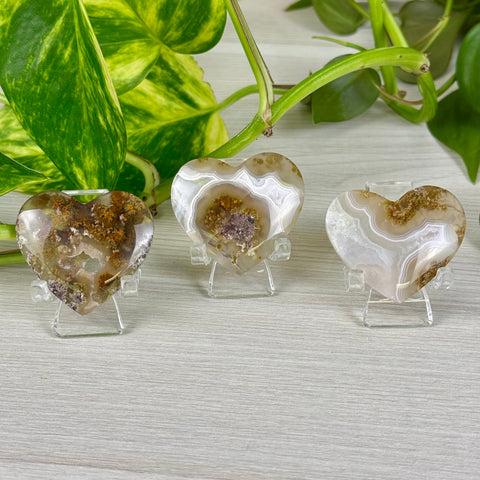 Scenic Moss Agate Love Heart