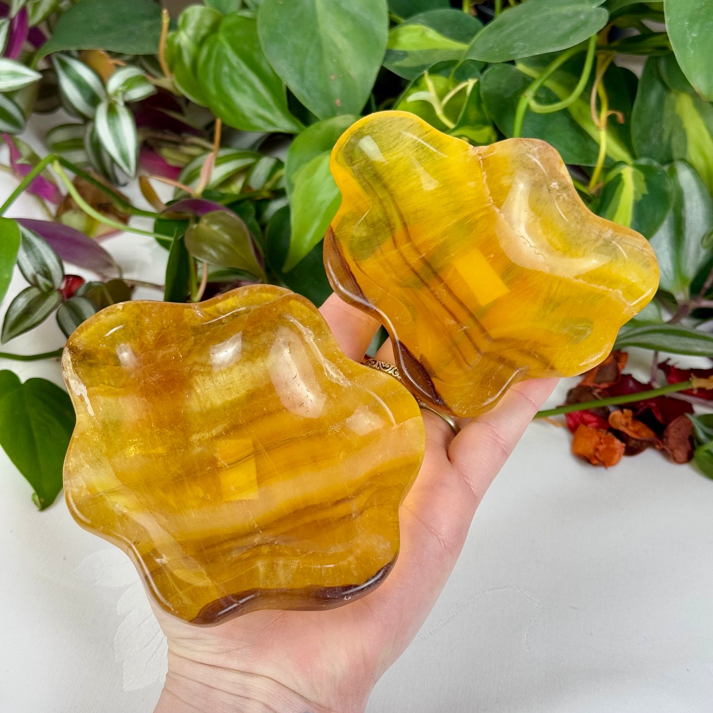 Imperfect Yellow Fluorite Dish